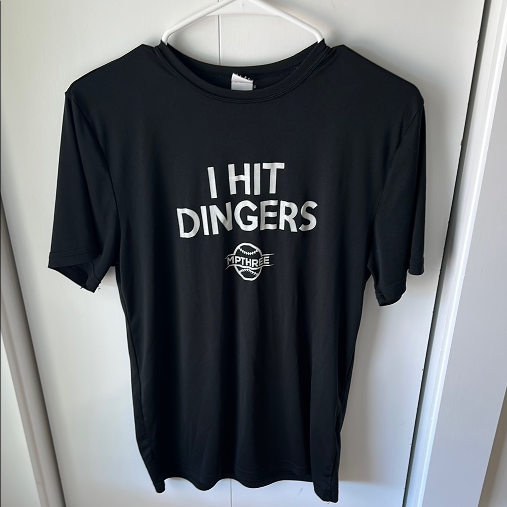 Black 'I Hit Dingers' T-Shirt